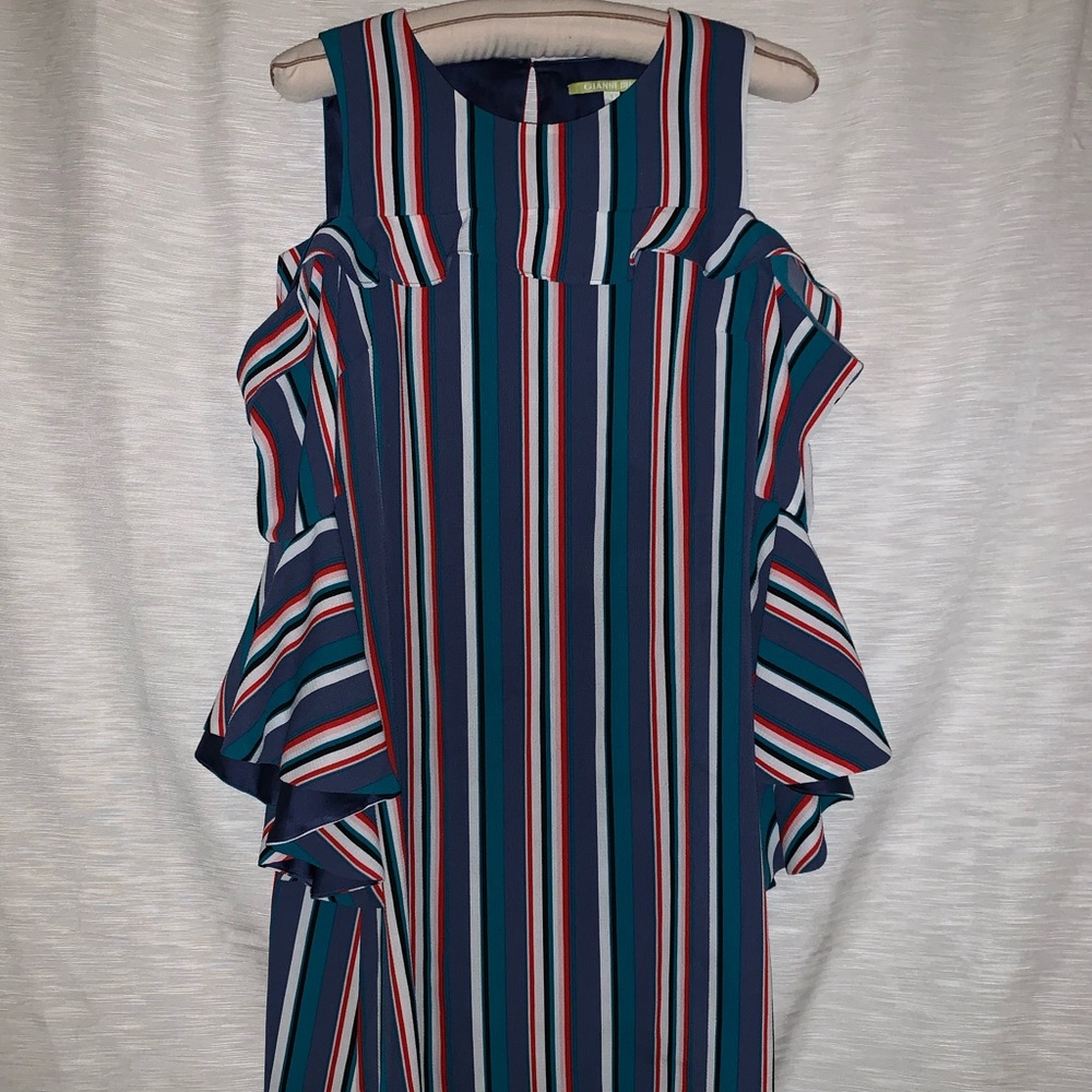 Peak a boo shoulder dress